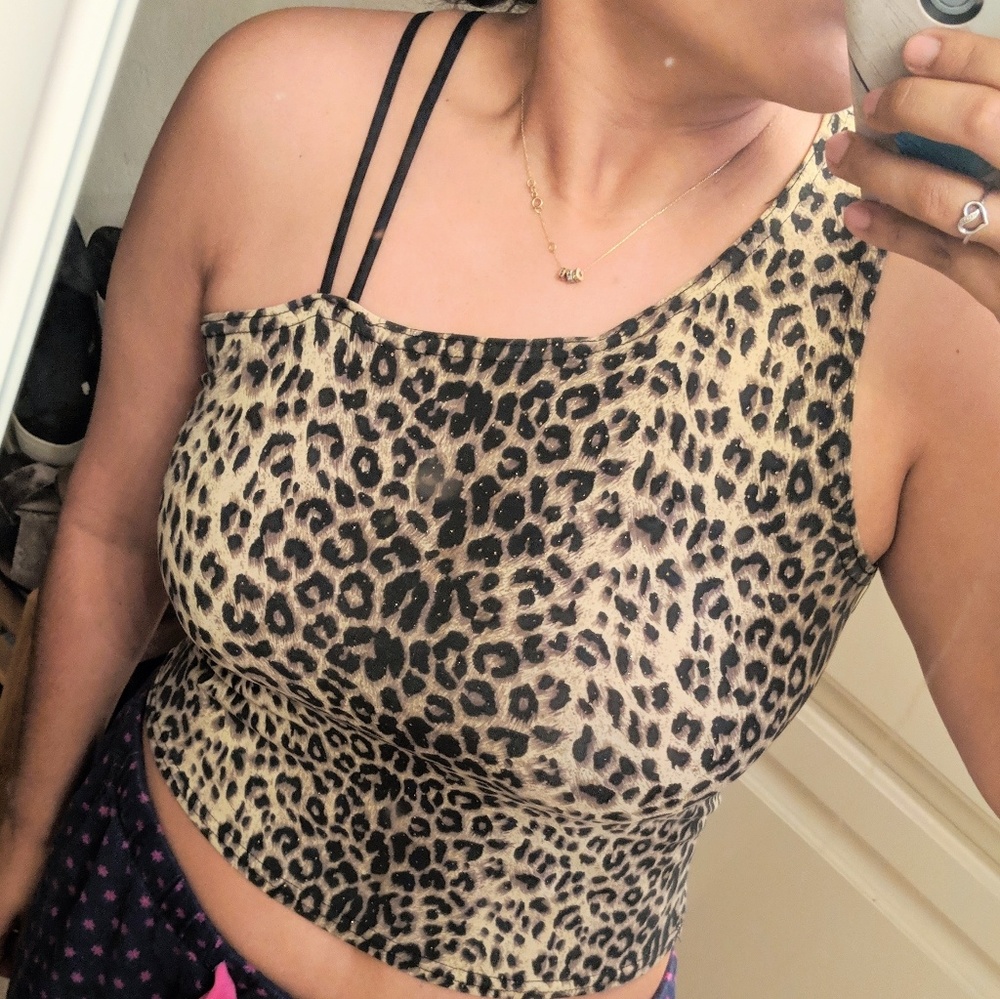 Vintage BOHO Cheetah Print Tank Top